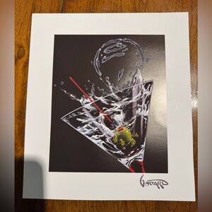 Martini Splash Art Print